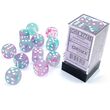 Nebula® Wisteria/white Luminary™ 16mm Dice Block™ (12 dice)