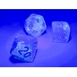 Gemini® Pearl Turquoise-White/blue Luminary™ 7-Dice Set