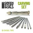 Carving Tool Set With 10 Chisel Tips