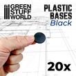 Plastic Bases - Round 28.5mm Black (20)