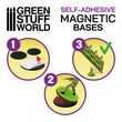 Round Magnetic Bases SELF-ADHESIVE - 32mm (36)