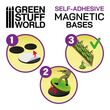 Round Magnetic Bases SELF-ADHESIVE - 40mm (25)