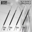 Kolinsky Brush - Short Silver (Series S) Pack x4