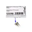 Seal Consisting of PTFE for Nozzle, unit 3 pcs [123180]