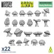 Chunky Mushrooms 3D Resin Set
