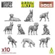 Dogs 3D Resin Set