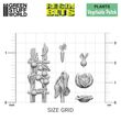 Vegetable Patch 3D resin set
