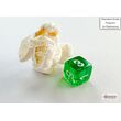 Translucent Mini-hedral™ Green/white 7-Die Set