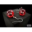 Hoor Earrings Translucent Red Mini-Poly D20