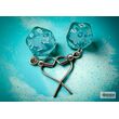 Hoor Earrings Translucent Teal Mini-Poly D20