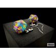 Hoor Earrings Festive Mosaic Mini-Poly D20