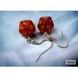 Hoor Earrings Glitter Ruby Mini-Poly D20