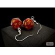 Hoor Earrings Glitter Ruby Mini-Poly D20