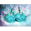 Stud Earrings Translucent Teal Mini-Poly d20 Pair