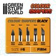 Colour Shapers Brushes Size 6 - Black Firm