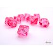 Translucent Pink/white Ten d10 Set