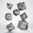 Elven Dice Set Transp.& Black