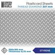 Plasticard Diamond Sheet 0.75mm 3x1mm