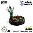 Hollow Plastic Bases - Black 25mm