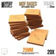 MDF Bases - Square 25mm
