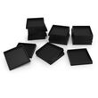 Black Plastic Base Adaptors - Square  25 to 30mm (20)