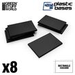 Plastic Rectangular Bases 40x60mm (8)