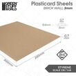 Plasticard Styrene Brick Wall 3mm