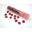 Gaming Glass Stones In Tube - Frosted Crystal Red (40)