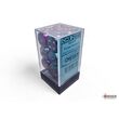Gemini Purple Teal/Gold 16mm d6 Dice Block (12)