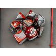 Gemini Red Steel/White Polyhedral - Lab Dice 8
