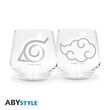 Naruto Shippunden 2 Glass Set Konoha & Akatsuki