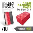 Foam Sanding Pads 600 Grit (Burgundy Color)