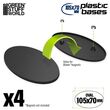 Plastic Oval Base 105x70mm (4)