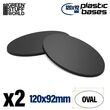 Plastic Oval Base 120x92mm (2)