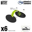 Plastic Oval Base 60x35mm (6)