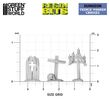 3D Printed - Trench Wooden Crosses 1:48-1:35