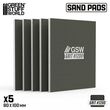 Rigid Sand Pads 100x80mm - 5mm - Grit #1200 (5)