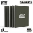 Rigid Sand Pads 100x80mm - 5mm - Grit #800 (5)