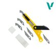 Plastic Cutter Scriber Tool & 5 Spare Blades