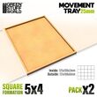 Movement Trays 25mm Square Formation 5x4 (3mm Thick)