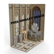 House of the Dragon Tiny Adventures Book Nook Mini Diorama Iron Throne 23 cm
