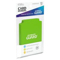 CARD DIVIDERS STANDARD LIGHT GREEN 10