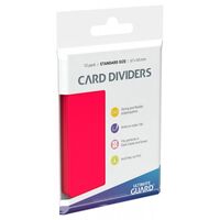 CARD DIVIDERS STANDARD RED 10
