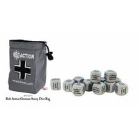 Bolt Action German Dice Bag &  Grey Dice