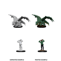 Green Dragon Wyrmling & Afflicted Elf