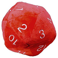 JUMBO D20 RED PLUSH