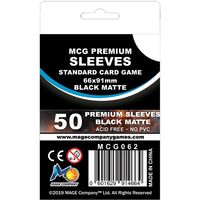 Standard Card Game Matte Black MCG Sleeves