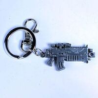 WARHAMMER 40K METAL KEYCHAIN BOLTER METALLIC