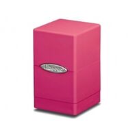Bright Pink Satin Tower Deck Box
