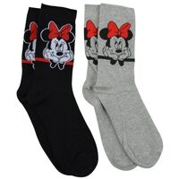 DISNEY SOCKS 2-PACK MINNIE SIZE L